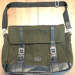 French Connection Wool Messenger/Brief Case Bag